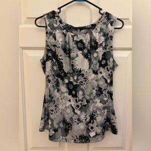 🎆Marc New York Floral Sleeveless Blouse - Black and Gray